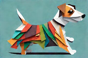 jack russell terrier dog - obrazy, fototapety, plakaty