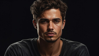 Naklejka premium HD man portrait ,man, portrait, HD, male