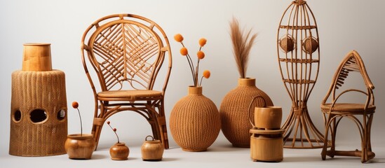 Rattan with intricate natural designs