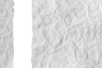 Obraz premium White Torn Paper, Crumpled