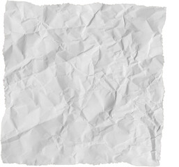 White Torn Paper, Crumpled