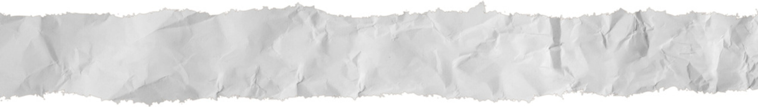 White Torn Paper, Crumpled