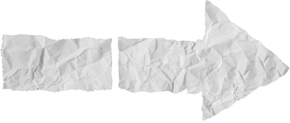White Crumpled Tear Paper