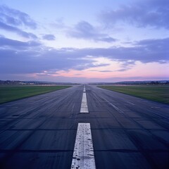 Beautiful View of the Airport Runway