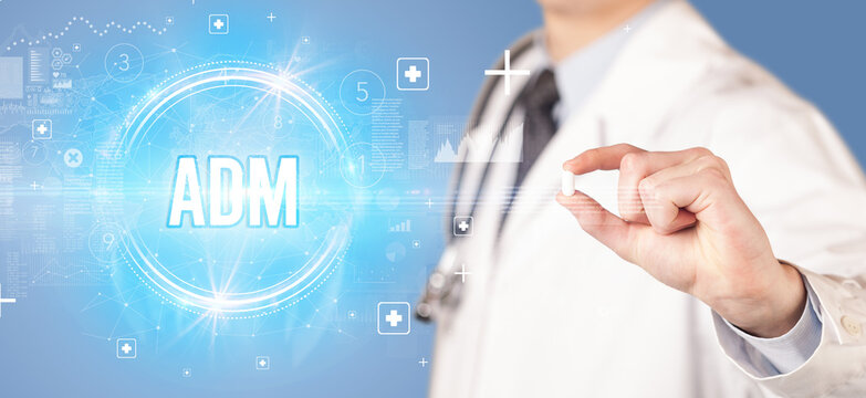 Close-up of a doctor giving you a pill