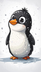 Penguin cute cartoon