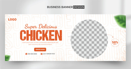 delicious food facebook cover banner fadvertising discount sale offer template social media food cover post design