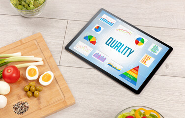 Organic food and tablet pc