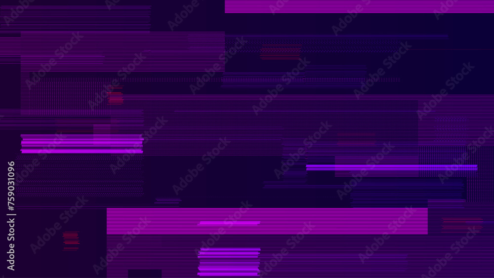 Poster abstract cyberpunk purple glitch background. abstract noise effect, error video damage, stylized dat