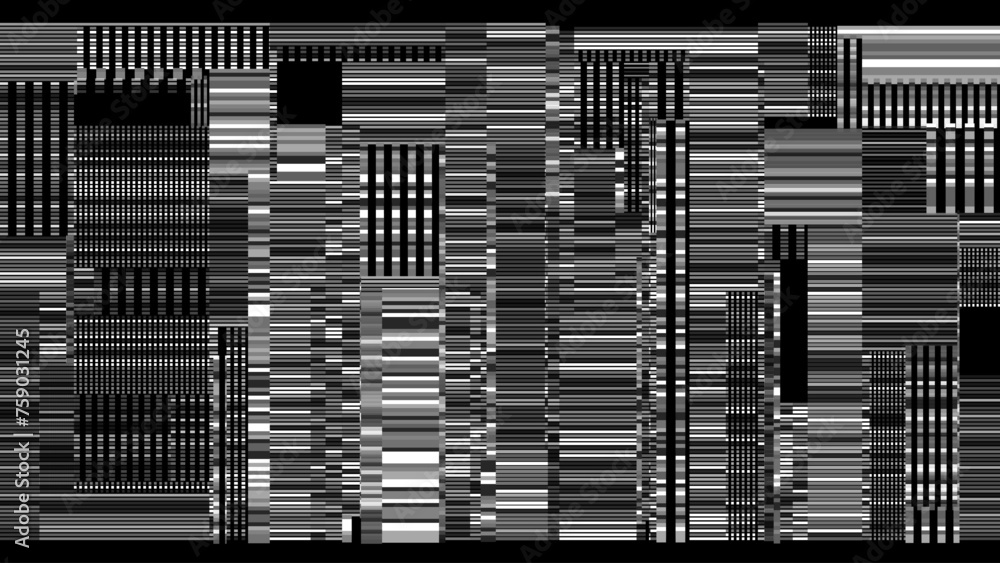 Aufkleber glitch overlay texture. glitched lines noise. no signal. retro abstract hud glitch vhs effect design