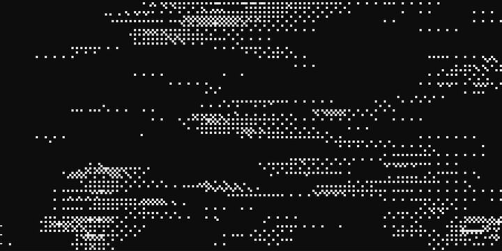 Pixel Glitch Dither Effect Background. Abstract Noise Effect. Video Damage Error. Digital Signal Damage Visualization. VHS Overlay Texture. Vector Illustration.