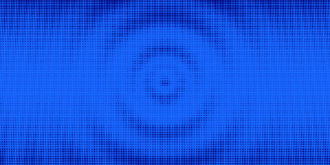 Fototapeta premium 3D Wavy Digital Particles Ripple Background. Colorful Blue Digital Ripple Effect. Big Data Audio Visualization. Digital Water Drop Waves Concept. Particles Vector Illustration. 3D Grid Surface.