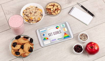 Organic food and tablet pc