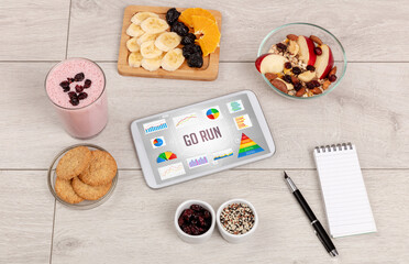 Organic food and tablet pc