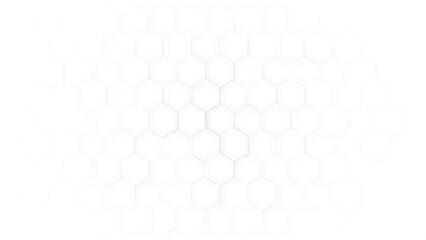 Abstract paper Hexagon white Background. 