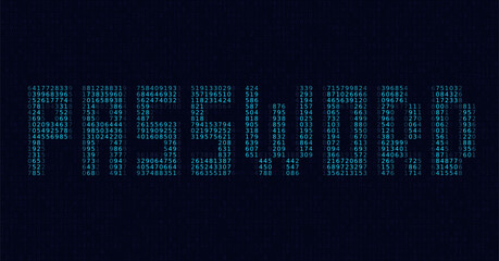 Secure Password Technology Background. Binary Computer Code. Programming Coding Hacker concept. Technology Background Illustration.