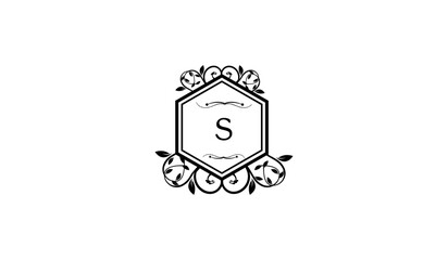 Wedding Card Front Alphabetical Logo