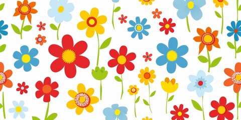 Obraz premium beautiful spring and summer flowers background