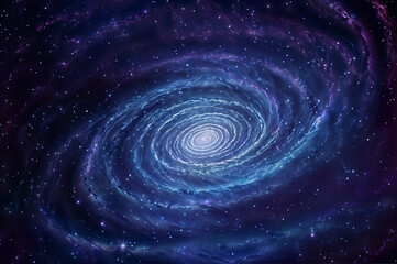 spiral galaxy in space