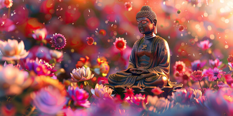 Petals of Peace: Commemorating Buddha's Birthday with Hanamatsuri Festivities and Flower Offerings. Japan