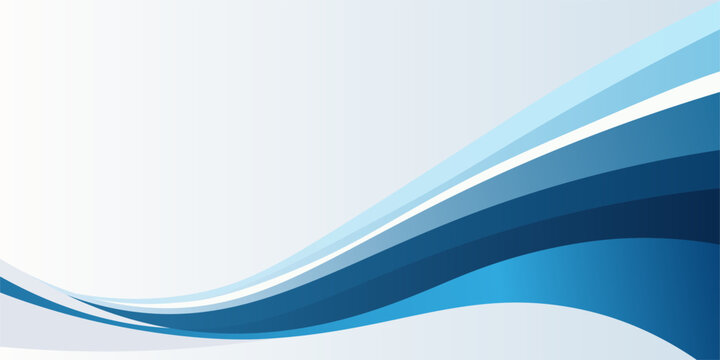 White and blue wave Abstract background