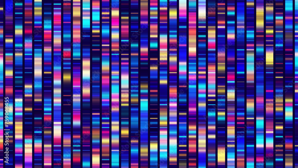 Aufkleber Big Genomic Data Visualization. DNA Test. Genome Sequence Map. Chromosome Architecture, Molecule Sequencing Chart. Genetic Science and Technology Concept. Vector Illustration Background.