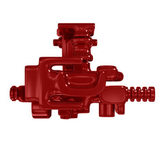 Metal abstract object,3d render © neurostructure