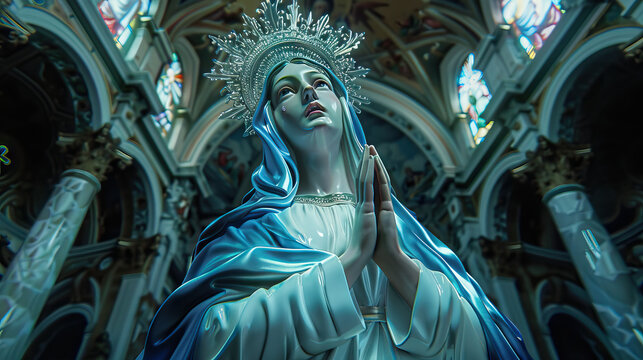 Feast of the Immaculate Conception: Honoring the Divine Conception of Virgin Mary, Celebrated in Catholic Countries.