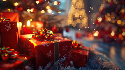 Twelve Days of Christmas: A Season of Festive Merriment and Traditions Spanning Twelve Joyous Day - obrazy, fototapety, plakaty