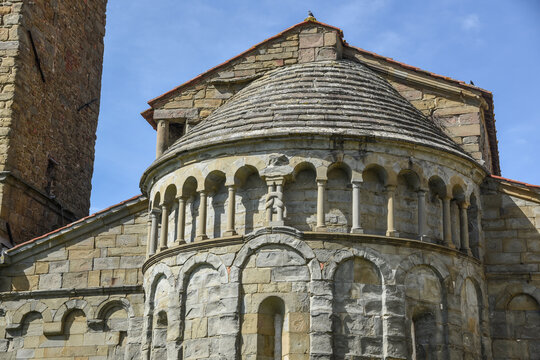 Pieve di Gropina, particolare dell'abside