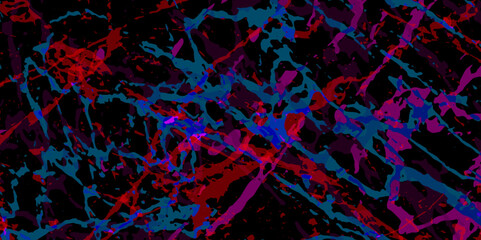 Soft multicolor splash marble texture with decorative. Mold filaments and crystals macrophotography of mold. Abstract art vector illustration for background Dark red, blue marble. Granite. Stone.