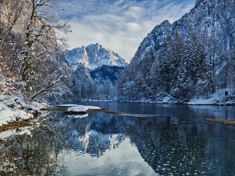 Hochtor, Haindlmauer, Enns, Nationalpark Ges&auml;use, Ennstaler Alpen, Ennstal, Steiermark, &Ouml;sterreich