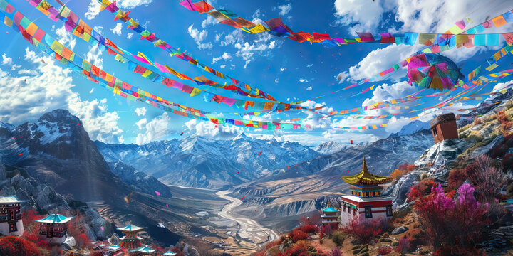 Tibetan Buddhism observes Losar, a movable festival usually falling in February, marking the Tibetan New Year with rituals, prayers, and festive gatherings to usher in prosperity and good fortune