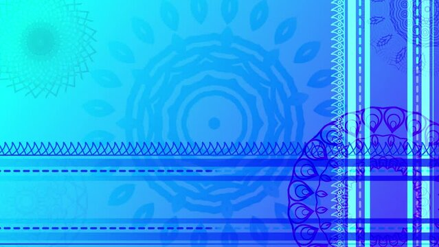 Animated Indian traditional Design background. Animation of Indian traditional Design texture