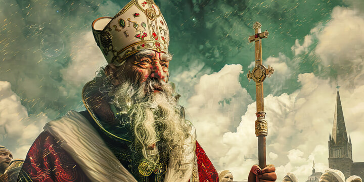 Saint David, the patron saint of Wales, celebrated by Welsh communities worldwide with parades, concerts, and traditional foods like cawl and Welsh cakes