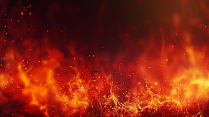 Fototapeta na wymiar Fire flames background Abstract fire flames illustration, Generative AI