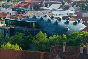 Kunsthaus Graz Vom Schlossberg Graz
