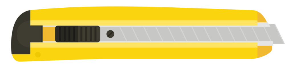 Yellow cutter (flat design,cut out)