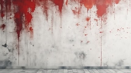 Concrete Walls with Blood Stains