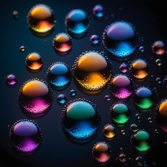 Prismatic-water-bubbles-refract-the-light-in-a-spectrum-of-colors-against-a-backdrop-of-midnight-black--revealing-the-hidden-beauty-of-nanoscale-structures