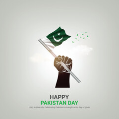 pakistan resolution day. pakistan resolution day creative ads design. post, vector, 3D illustration.