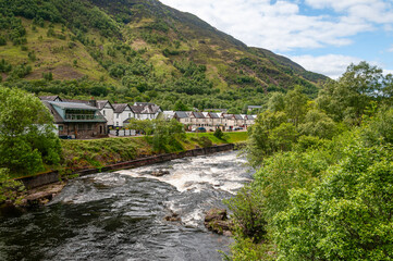 June 4, 2022. Glencoe Scotland United Kingdom. Beautiful mountain landscape.