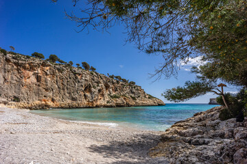 Fototapeta na wymiar Cala Magraner, Manacor coast, Majorca, Balearic Islands, Spain