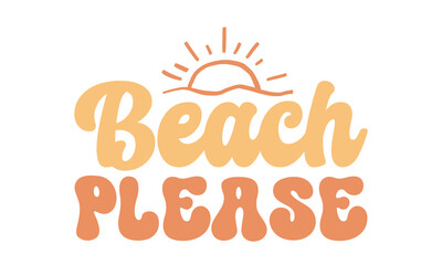 Retro summer svg design, summer svg design