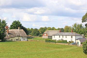 Historic village of Avebury in Wiltshire