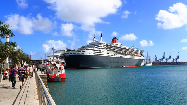 Transatlantic moored in the port of Las Palmas de Gran Canaria