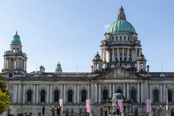 Obraz premium Belfast City Hall in Northern Ireland, UK