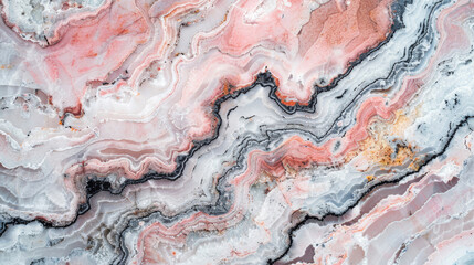 Naklejka premium A granite slab in white, pink, and complementary colors, top view --ar 16:9 Job ID: 76da0354-b342-4bc4-8e9c-7c6af54057fb