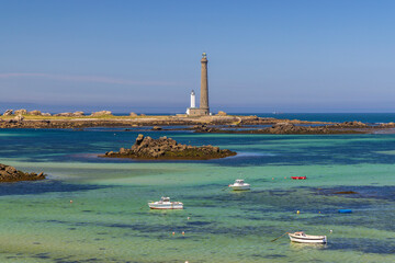Virgin Island Lighthouse (Phare de Lile Vierge), Plouguerneau, Finistere, Brittany, France