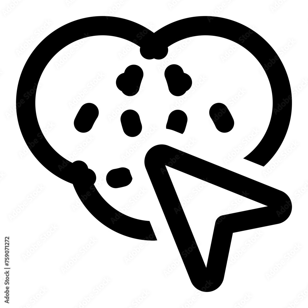 Poster shape builder icon in outline style. simple cursor vector illustration — pixel-perfect icon.